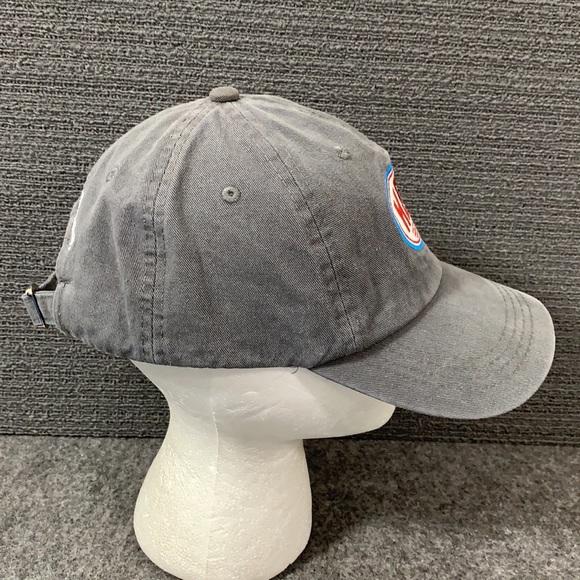 Hero OneBlood Baseball Hat Women's Adjustable Gray Embroidered Strapback Cap - Picture 8 of 12